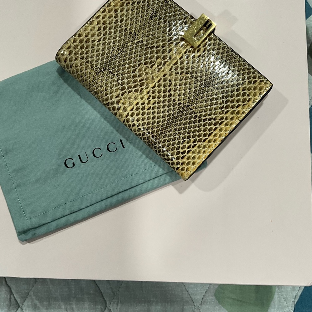Authentic Gucci snake skin Agenda Notebook Cover - Picture 10 of 14